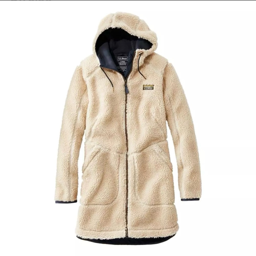 Women's L.L.Bean Mountain Pile Hooded Fleece Jacket Jacket